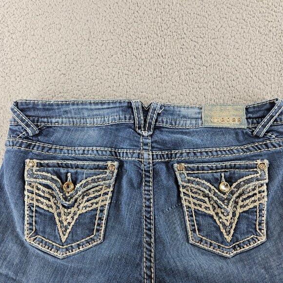 Vigoss Shorts Womens 20 (38x2) Blue Denim Cut Offs Jorts Embroidered - Picture 14 of 16